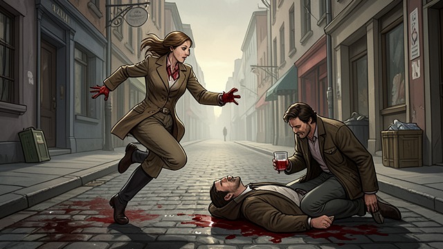 The Attack and Escape from "Sonne und Beton". A Desperate Act Violence at Home Julius receives a frantic call from Giovanna, who says Henry is on the floor and covered in blood, while Gino has run away.