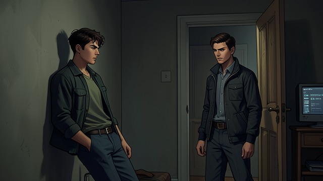 Lukas Lies at Home from "Sonne und Beton". A Second Front of Pressure The News Reaches Home Matthias has read reports about the burglary and asks Lukas what happened at school.