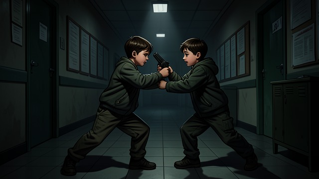 The Armed Plan from "Sonne und Beton". The Armed Plan A Gun No One Asked For Before the boys enter the school, Julius reveals that he has brought a blank-firing gun.