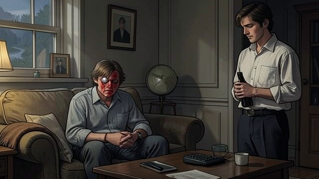 The Price of Defiance from "Sonne und Beton". A Bruised Friend Evidence on His Face When Gino finally appears at Julius’s home, his nose is swollen and one eye is dark with bruising.