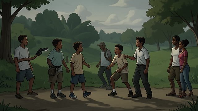 The Park’s Ethnic Lines from "Sonne und Beton". The Park’s Ethnic Lines Speech as a marker of sides When Julius tells Djamel that the friends would not buy from “Turks,” Lukas pulls him back, recognizing…