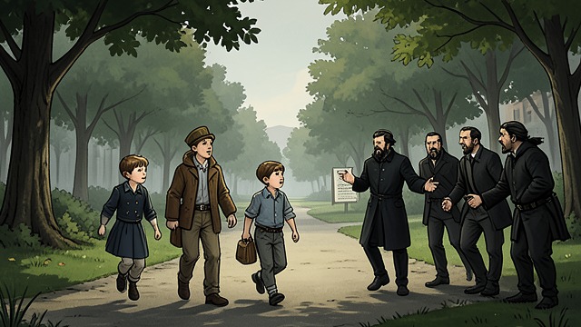 The Park Dealer’s Challenge from "Sonne und Beton". Refusing the Offer A Casual Crossing Lukas, Gino, and Julius walk through the park to find Cem and buy cannabis.