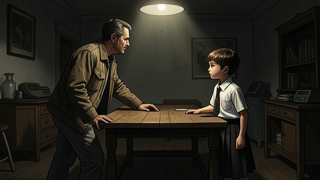 A Father’s Questions from "Sonne und Beton". Silence at Home A familiar argument Matthias asks Lukas about the school burglary after reading about it in the news.