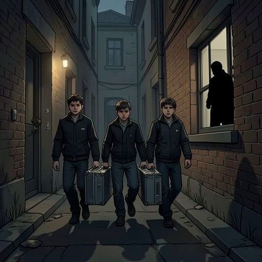 The Loot Becomes a Trap from "Sonne und Beton". This thread follows the boys’ effort to convert stolen computers into money and shows how each attempted solution deepens their exposure instead of ending the…