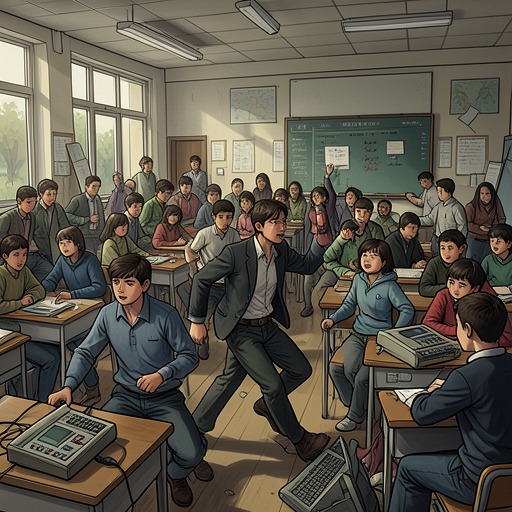 The School’s Chaotic Classroom from "Sonne und Beton". This thread follows the disorderly school environment that surrounds the students, from everyday classroom disruption to the public promise of new educational…