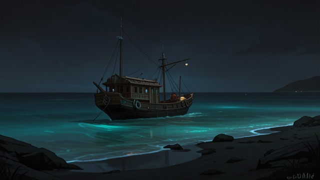 A Shadowed Departure from "The Tigers of Mompracem". A Shadowed Departure A Quiet Passage Sandokan steers along the dark shore, using the jungle as cover.