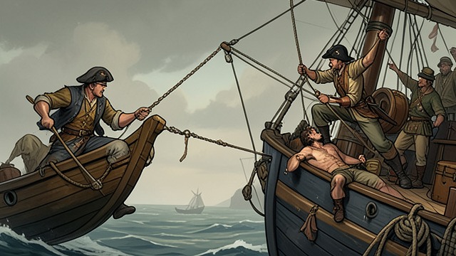 The Boarding Attempt from "The Tigers of Mompracem". The Boarding Attempt Collision and Grapples When the cruiser attacks the escaping prahu, Sandokan steers it toward the enemy’s wheel and avoids a direct ram.
