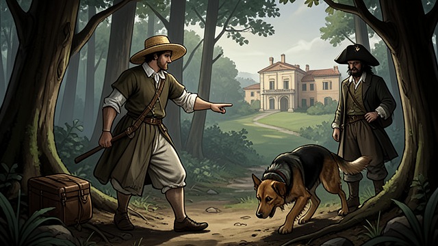 A Local Confirmation from "The Tigers of Mompracem". A Local Confirmation The Hunter Questioned In the forest, Sandokan stops a servant accompanying a hunting dog and asks about the Pearl of Labuan.