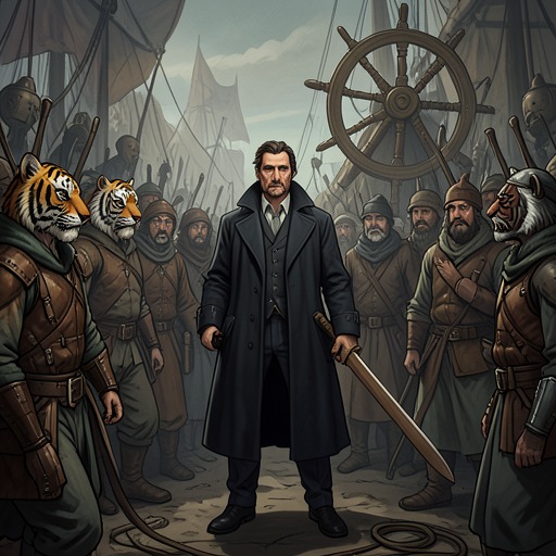 The Tiger’s Reputation and Identity from "The Tigers of Mompracem". This thread traces how Sandokan’s public identity as the Tiger of Malaysia grows from reputation into a standard that shapes his choices under pressure.