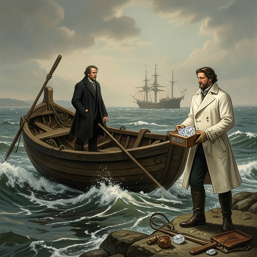 A Voyage Hemmed In by British Power from "The Tigers of Mompracem". This thread charts how British naval control progressively constrains Sandokan’s movement from the open sea to the waters beside Labuan.