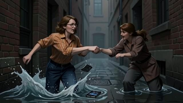 The Phone Thrown Away from "Hot Milk". A Boundary Violated Sofia retaliates Sofia takes Ingrid’s phone and throws it into the sea while Ingrid runs after her.