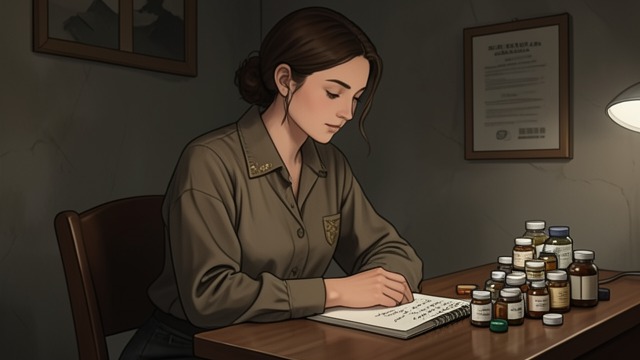 A Crowded Regimen from "Hot Milk". Pills as Routine A life organized by doses Rose takes many medications for pain, sleep, blood pressure, digestion, and other complaints.