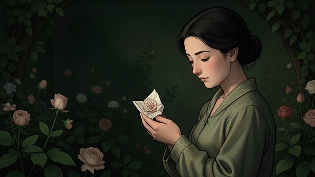 留下的花,《热牛奶》中的场景。接受一份礼物 克里斯托斯做了一朵花 克里斯托斯把餐巾纸折成一朵花,在索菲娅说那朵花是送给她之后,便把它交给了她。 不求结清的互惠 她没有把花送给别人,而是留了下来,接受这份小小的礼物,却不假装它能了结他们之间的过往。