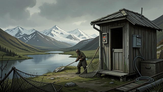 Lake Hazen as Shelter from "Good Morning, Midnight". Lake Hazen as Shelter Arrival after hardship Augustine and Iris reach the weather station after mechanical failure and a dangerous hike.