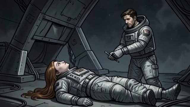 The Scrubber Failure from "Good Morning, Midnight". The Scrubber Failure A sudden medical emergency Thebes reports that Devi’s oxygen level has fallen.
