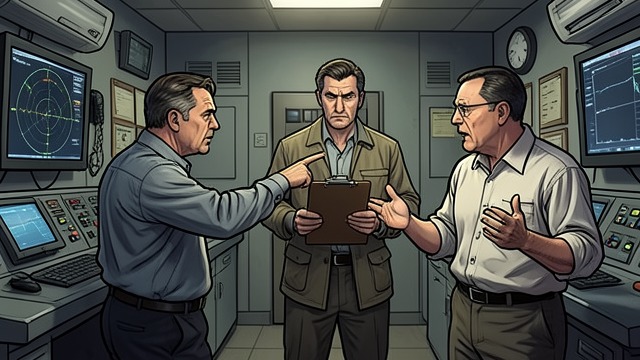 The Fight Over the Dish from "Good Morning, Midnight". The Fight Over the Dish Blame and urgency Ivanov challenges Tal over the radar and the cause of the impact.
