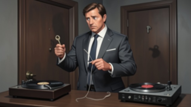 The Thread Mechanism from "Good Morning, Midnight". The Thread Mechanism Forensic reconstruction Arnold Gentry explains how thread, a record player, and a key could simulate a locked door.