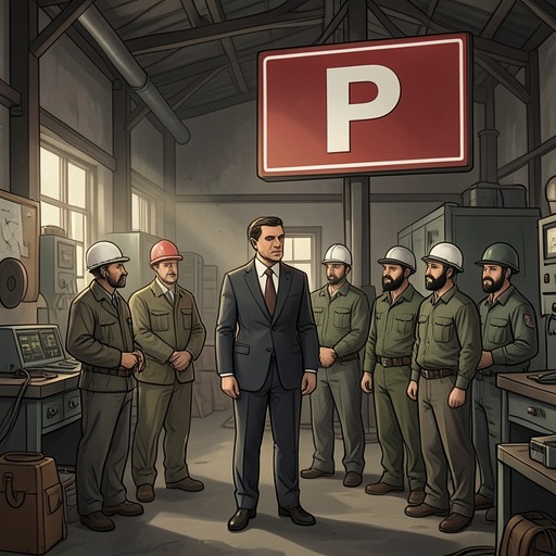 The Political Conflict at the Factory from "Good Morning, Midnight". Tony Kafka’s loyalty to Ashur-Proffitt gives way to a conflict between corporate obedience and his idea of patriotism.