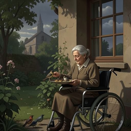 Lavinia’s Garden from "Good Morning, Midnight". Lavinia Maciver preserves an independent life shaped by birds, illness, grief, and an unexpected friendship with Hat Bowler.