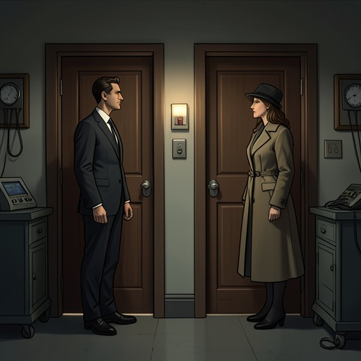The Two Locked Rooms from "Good Morning, Midnight". The matching deaths turn a repeated method into a deliberate message about the unresolved first case.