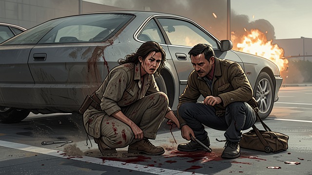The Mall Shooting from "Just One Look". The Mall Shooting Facing danger together Charlaine Swain and Mike Swain follow Eric Wu in their car and contact the authorities.