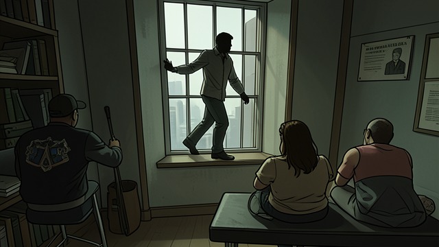 A Visitor in the Sixth Floor from "Rear Window". A Visitor in the Sixth Floor A Passing Pair A landlord shows a prospective tenant the completed upper apartment while Lars moves through rooms below.