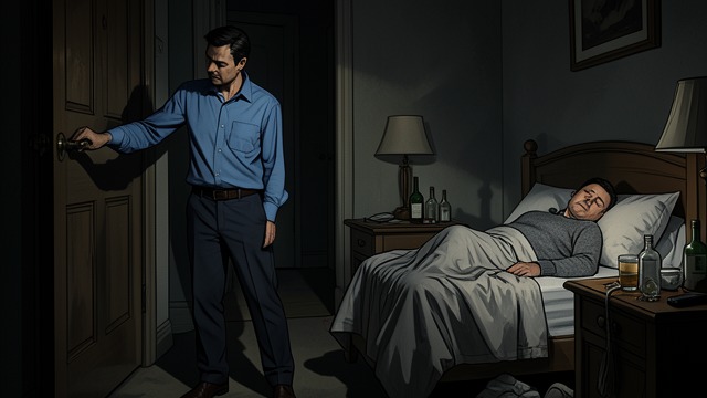 The Night's Last Errand from "Rear Window". The Night's Last Errand A Brief Return After drinking, Sam leaves Hal's apartment and later appears to fumble with the street-door lock.