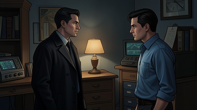 The Silent Threat from "Rear Window". The Silent Threat Discovery and Pursuit Lars returns, reacts to the planted disturbance, and Hal realizes his opponent may have identified the watcher.