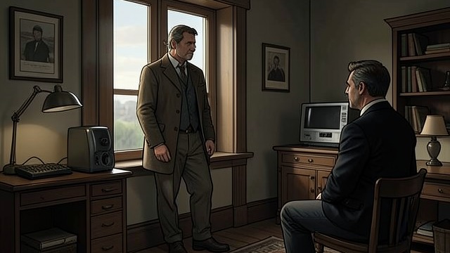 The Window Becomes a Boundary from "Rear Window". The Window Becomes a Boundary Distance Breached Lars crosses the boundary between the observed apartment and Hal's room.
