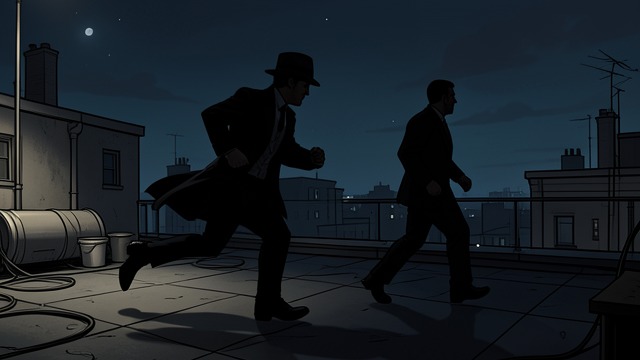 The Rooftop Intervention from "Rear Window". The Rooftop Intervention A Timely Arrival Boyne reaches Hal's apartment during the attack and follows Lars's escape across the adjoining structures.