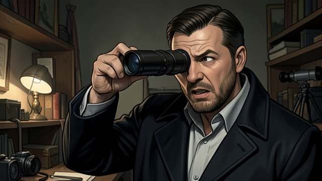 A Face Interpreted from "Rear Window". A Face Interpreted Panic Observed Through the Spyglass, Hal watches Lars react to the question about Anna. He interprets the shock as confirmation of guilt.