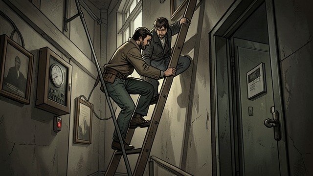 The Dangerous Climb from "Rear Window". The Dangerous Climb Risk Made Explicit Hal tells Sam that he could be injured, shot, or arrested while entering Lars's apartment.