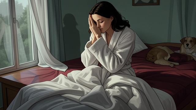 Illness in the Window from "Rear Window". Illness in the Window A Frail Presence Anna appears listless and remains in her bathrobe, sometimes sitting by the window with her head in her hands.