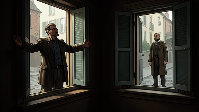 An Odd Sweep from "Rear Window". An Odd Sweep A Minor Discrepancy Lars makes a broad, careful survey of the neighboring windows while Hal expects a worried husband to look inward.