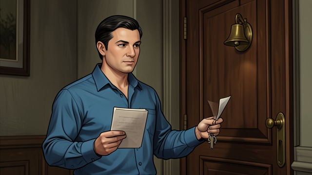 The Anonymous Note from "Rear Window". The Anonymous Note A Risky Errand Hal orders Sam to carry an anonymous note to Lars's door and ring the bell.