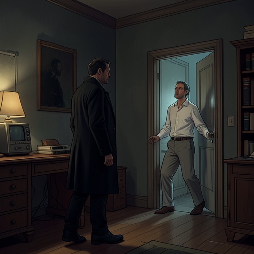 Lars's Collapse from "Rear Window". This character-destiny thread traces Lars from concealed criminal control through exposure and a fatal escape.