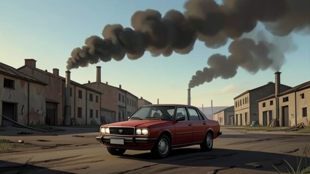 A Toxic Arrival from "Blood Shot". The Smell of Home Chemical air V. I. Warshawski follows Route 41 past USX South Works and feels industrial chemicals entering the car through its vents.