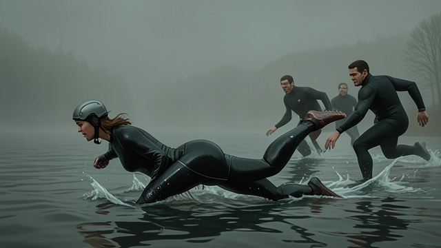 The Seawall Attack from "Blood Shot". A Run Becomes an Ambush A blocked path Three men posing as fishermen corner V. I. Warshawski on the lakefront and attempt to seize her.