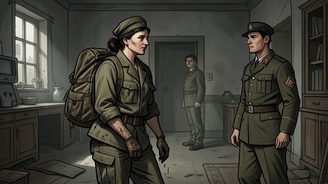Service Without Recognition from "Nevertheless". Kept at the Margins Squire’s Work Mabel is assigned weapons and equipment duties rather than introduced as a soldier.