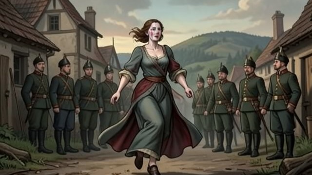 The First Massacre from "Nevertheless". The Conflict Reaches Navon Village Under Attack Balthasar’s troops assault the village while Mabel remains inside the castle.