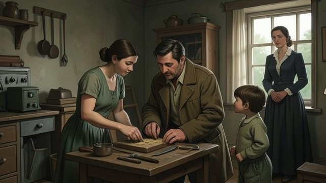 A Field-Born Outsider from "Nevertheless". A Life Beyond Convention The Fields Mabel spends her days beside Amyntas, learning practical skills instead of the domestic lessons expected of village girls.