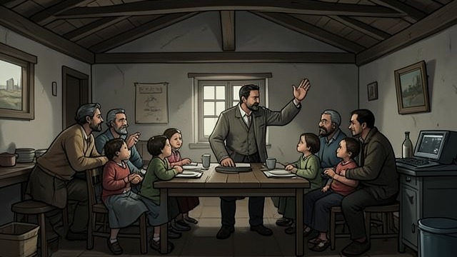 A Community of the Banished from "Nevertheless". Life Outside the Kingdom New Rules and Relationships Shai’s people develop a community with families, shared work, and a system for responding to wrongdoing.