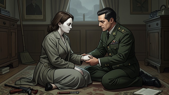 A Witness Offers Comfort from "Nevertheless". The Shock After Combat Mabel Freezes Mabel sits trembling after the fight and says that she has killed someone.