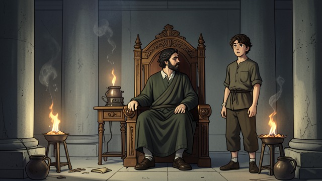 A Father Steps Back from "Nevertheless". Governance Passed Down Dareh’s Withdrawal Dareh grows detached from the daily affairs of the kingdom, leaving Navi to manage political questions.