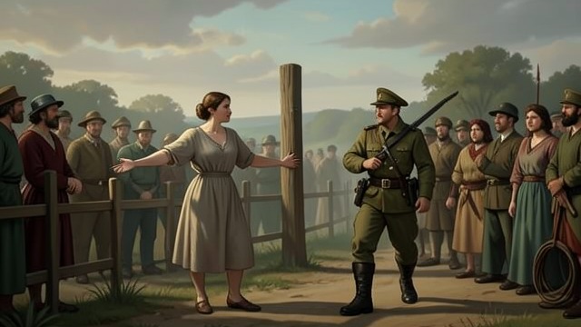 The Army’s Rejection from "Nevertheless". A Place Denied The Recruitment Line After the attack kills her parents, Mabel presents herself at the recruitment camp and asks to serve.