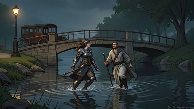 A Rescue on the Bridge from "Nevertheless". The Personal Choice The Carriage in Danger Navi helps rescue Soray when her carriage hangs over the bridge.