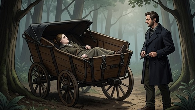 Waking in the Carriage from "Nevertheless". The Journey to Tzara A Wound Healed in Custody Mabel wakes in a barred carriage and discovers that her abdominal wound has been treated while she was…