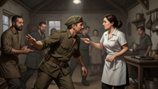 An Outcast at Camp from "Nevertheless". A Soldier in Doubt Misjudged Ability Aury is viewed as weak by the other soldiers and is sometimes bullied.
