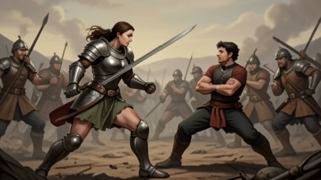 A Fighter Recognized from "Nevertheless". Acting Without Permission The City’s Defense Mabel arms herself instead of joining the civilian evacuation.