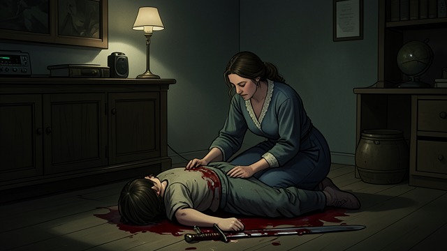 A Commander Killed at Home from "Nevertheless". Amyntas’s Death Violence in the Village Mabel finds Amyntas murdered at home rather than fallen in an honorable battlefield death.